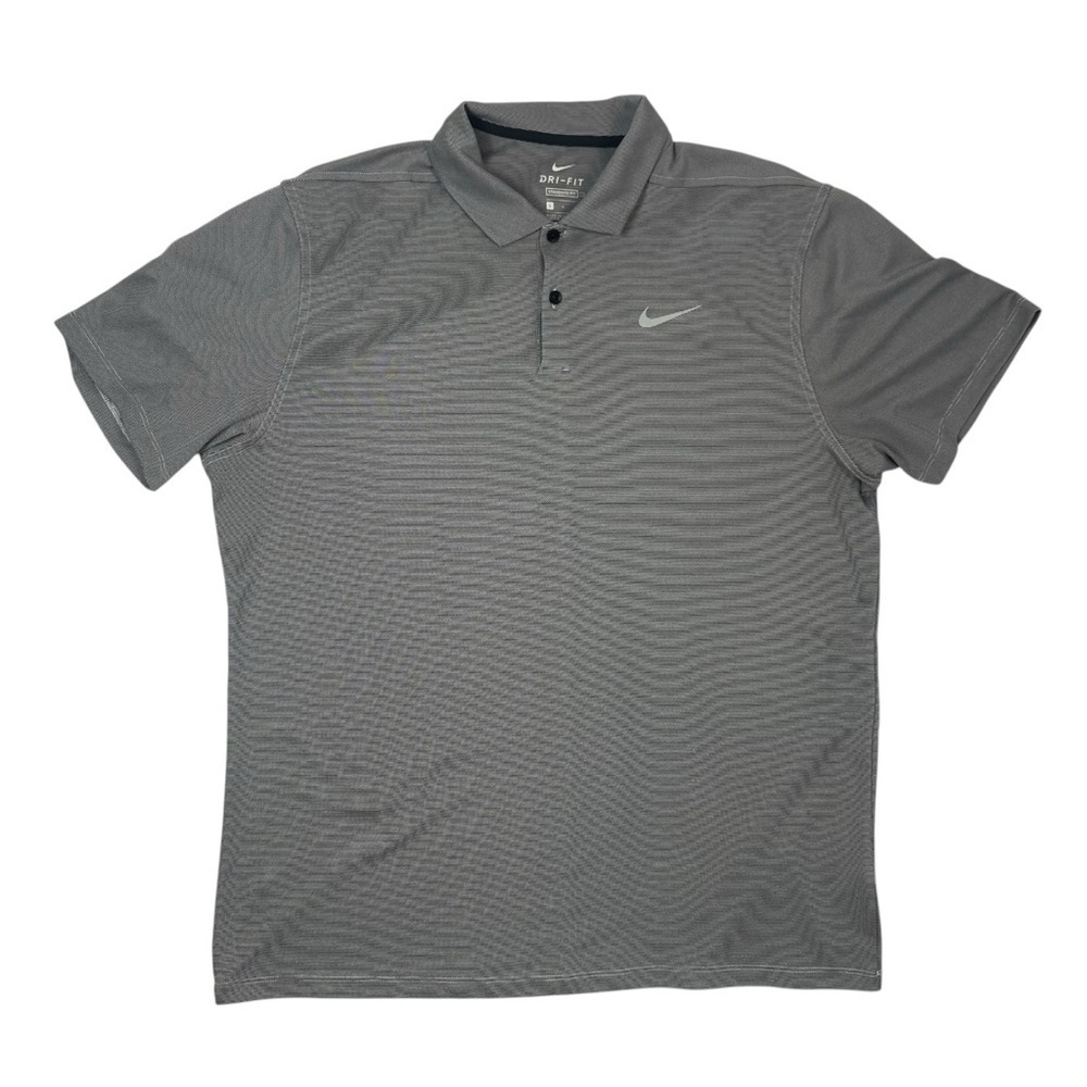 Nike Men’s Dri-FIT Performance Short Sleeve Golf Polo – Grey – Size Large